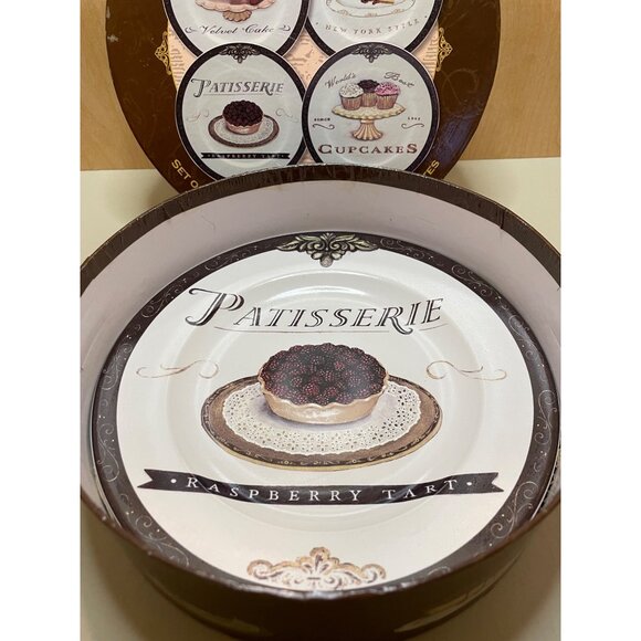 Oneida Angela Staehling Salad / Dessert Plates "Sweets" Set of 4 w/ Box - Picture 6 of 8